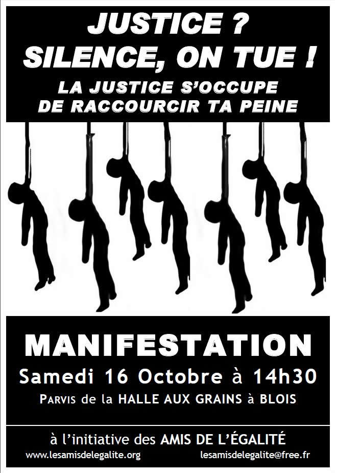 Affiche : Justice ? Silence on tue !